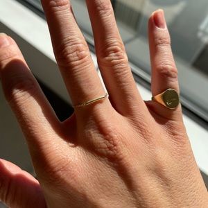 Tapper’s 14k gold chain ring size 7